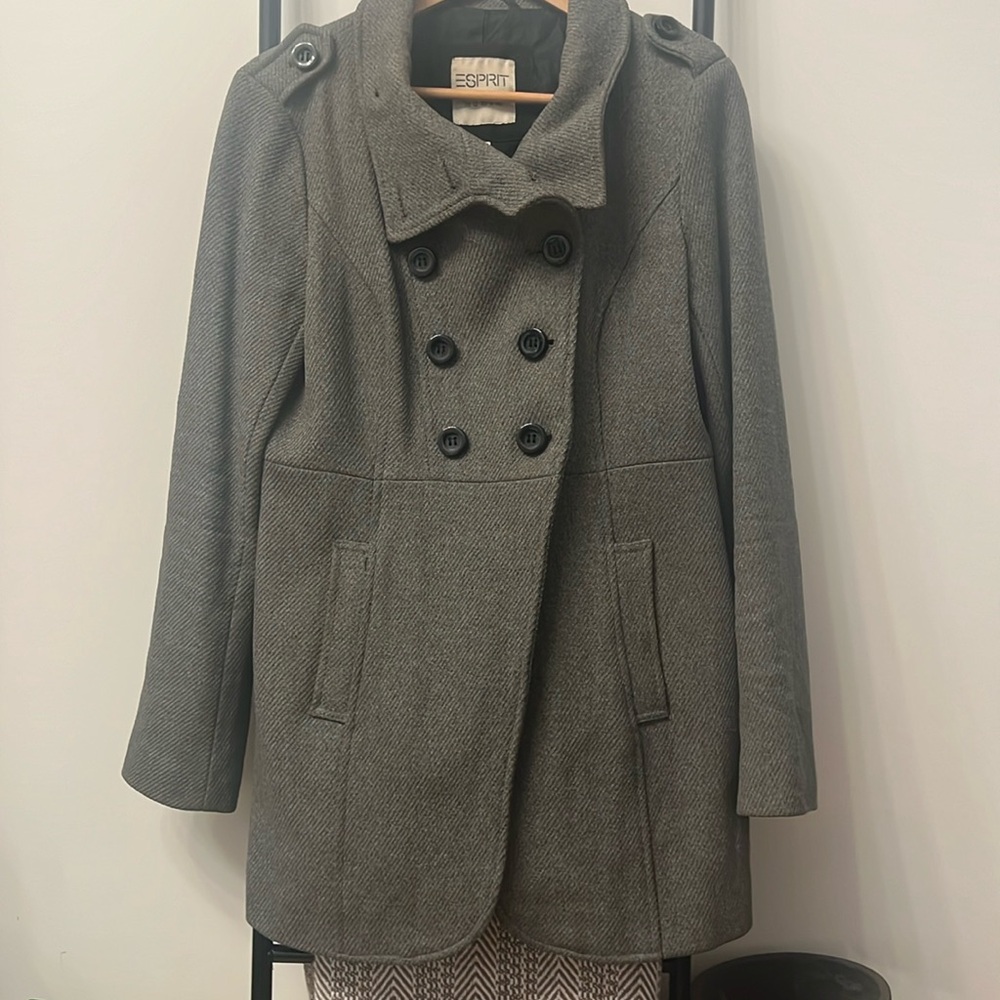 Esprit Gray Peacoat